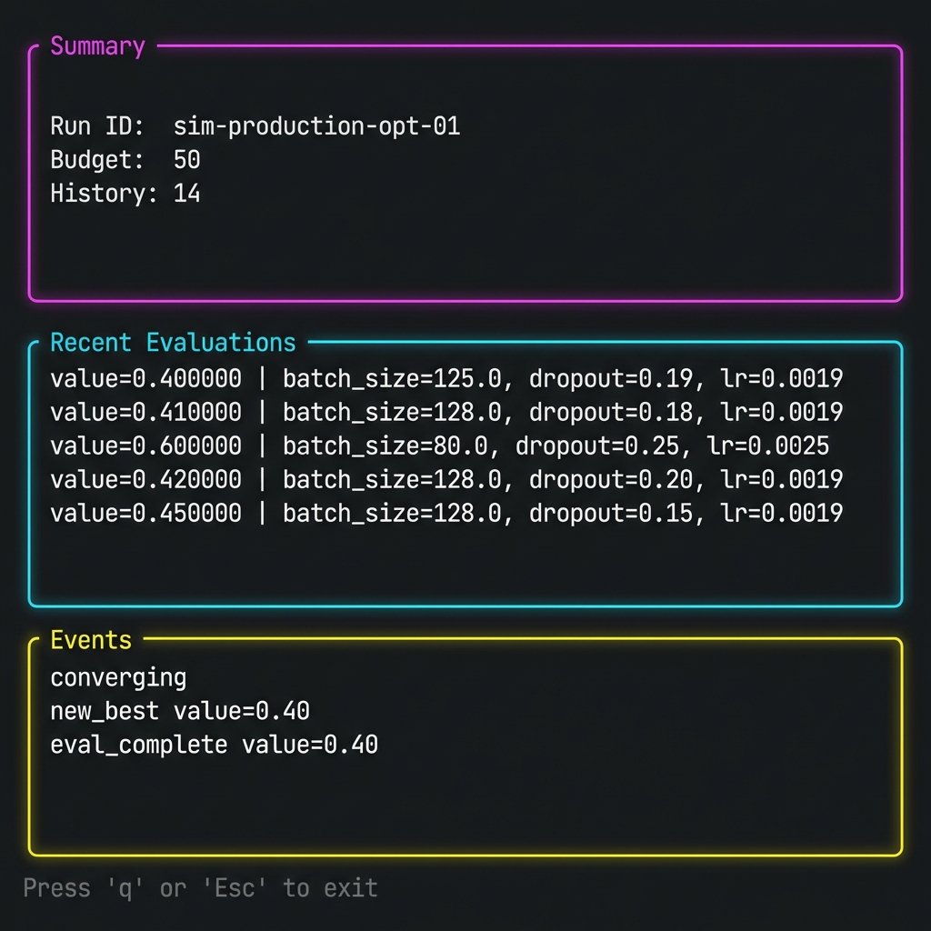 ArqonHPO TUI Interface
